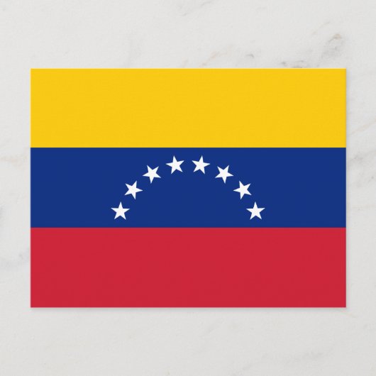 Fahne Venezuela Postkarte (Vorderseite)