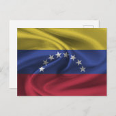 Fahne Venezuela Postkarte (Vorne/Hinten)