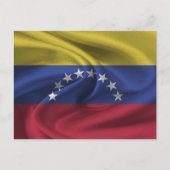 Fahne Venezuela Postkarte (Vorderseite)