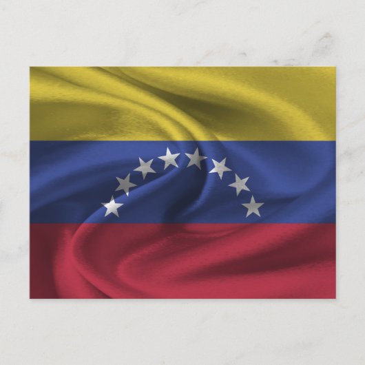 Fahne Venezuela Postkarte (Vorderseite)