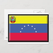 Fahne Venezuela Postkarte (Vorne/Hinten)