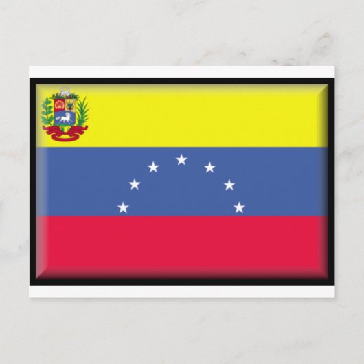 Fahne Venezuela Postkarte (Vorderseite)