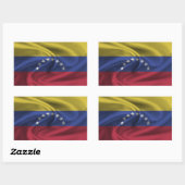 Fahne Venezuela Rechteckiger Aufkleber (Blatt)