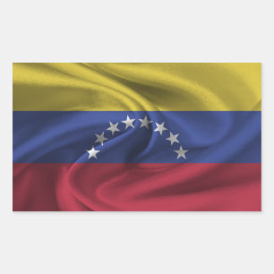 Fahne Venezuela Rechteckiger Aufkleber