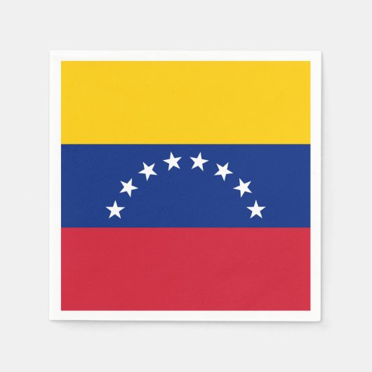 Fahne Venezuela Serviette (Vorderseite)