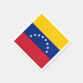 Fahne Venezuela Serviette (Ecke)