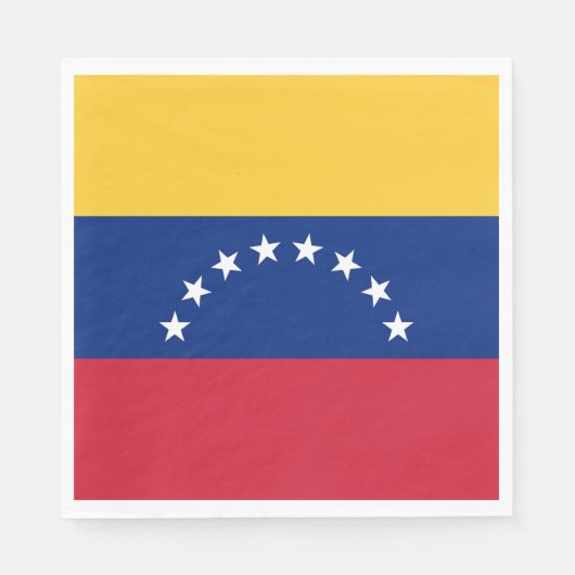 Fahne Venezuela Serviette (Vorderseite)