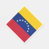 Fahne Venezuela Serviette (Ecke)