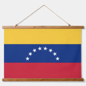 Fahne Venezuela Wandteppich Mit Holzrahmen (Vorderseite 2)