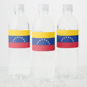 Fahne Venezuela Wasserflaschenetikett (Flaschen)
