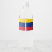 Fahne Venezuela Wasserflaschenetikett (Rückseite)