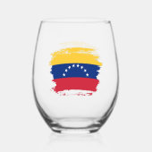Fahne Venezuela Weinglas Ohne Stiel (Rückseite)