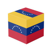 Fahne Venezuela Würfel (Rückseite Schrägansicht)