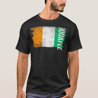 Fahne von Bouafl an der Elfenbeinküste für Ivorer  T-Shirt