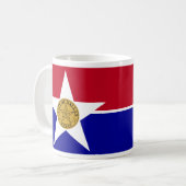 Fahne von Dallas, Texas Coffee Tasse (Vorderseite Links)