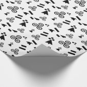 Fahne von der Bretagne Geschenkpapier (Ecke)