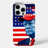 Fahne von Donald Trump 2024 Case-Mate iPhone Hülle (Rückseite)
