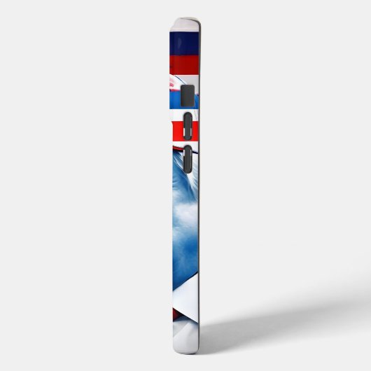 Fahne von Donald Trump 2024 Case-Mate iPhone Hülle (Rückseite / Links)