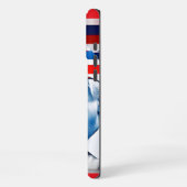 Fahne von Donald Trump 2024 iPhone Hülle (Linke Seite)