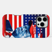 Fahne von Donald Trump 2024 iPhone Hülle (Rückseite (Horizontal))