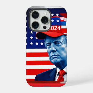 Fahne von Donald Trump 2024 iPhone 15 Pro Hülle