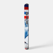 Fahne von Donald Trump 2024 iPhone Hülle (Linke Seite)