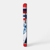 Fahne von Donald Trump 2024 iPhone Hülle (Linke Seite)