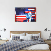 Fahne von Donald Trump 2024 Leinwanddruck (Insitu (Schlafzimmer))