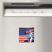 Fahne von Donald Trump 2024 Magnet (In Situ (Geschirrspüler))