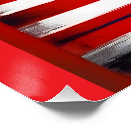 Fahne von Donald Trump 2024 Poster (Ecke)