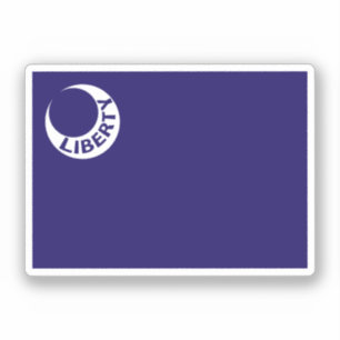 Fahne von Fort Moultrie, South Carolina. Aufkleber