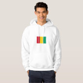 Fahne von Guinea Hoodie (Vorne ganz)