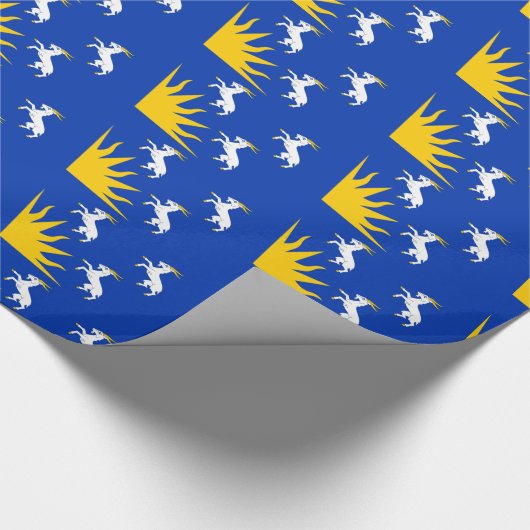 Fahne von Merionethshire Wrapping Paper Geschenkpapier (Ecke)