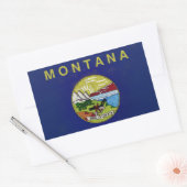 Fahne von Montana Rechteckiger Aufkleber (Umschlag)