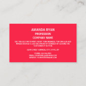 Fahne von Nord-Dakota, Flagge von Nord-Dakota Visitenkarte (Rückseite)