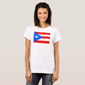Fahne von Puerto Rico T - Shirt der Frauen (Vorne ganz)