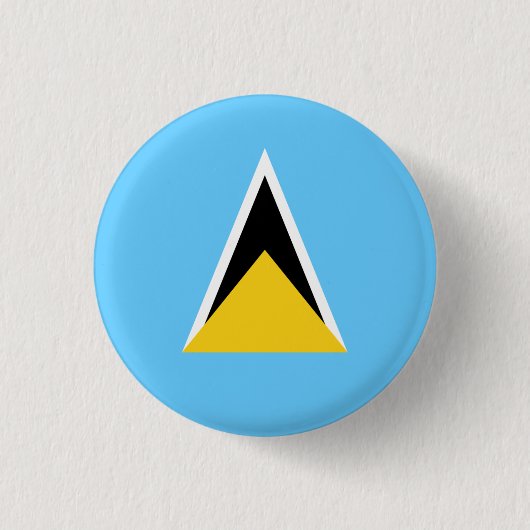 Fahne von Saint Lucia, Fahne von Saint Lucia Button (Vorderseite)
