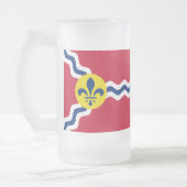 Fahne von St. Louis, Missouri, Tasse für Mattierte (Links)
