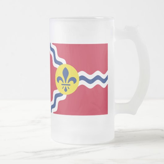 Fahne von St. Louis, Missouri, Tasse für Mattierte (Rechts)