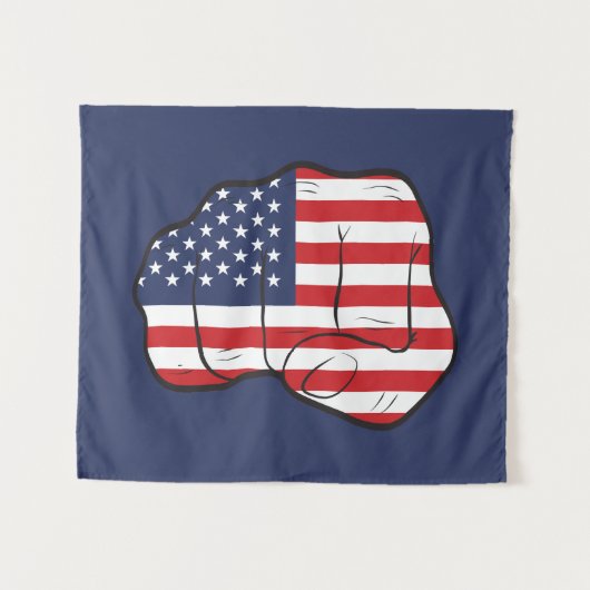 Fahne Wandteppich (Vorderseite (Horizontal))