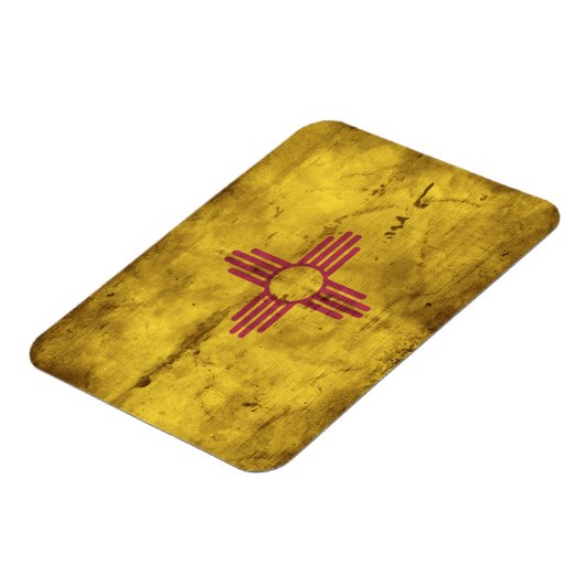 Fahne "Work New Mexico"; Magnet (Linke Seite)