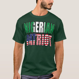 Fahne zum nigerianischen Patriot Pride Heritage T-Shirt