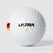 Fahne zum US-amerikanischen Stolz Golfball (Logo)
