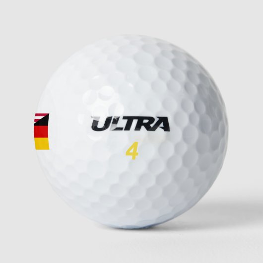 Fahne zum US-amerikanischen Stolz Golfball (Logo)