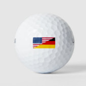Fahne zum US-amerikanischen Stolz Golfball (Vorderseite)