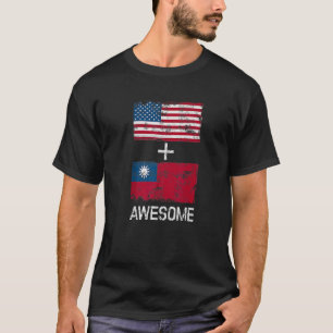 Fahnen aus den Phantastischen USA und Taiwan T-Shirt