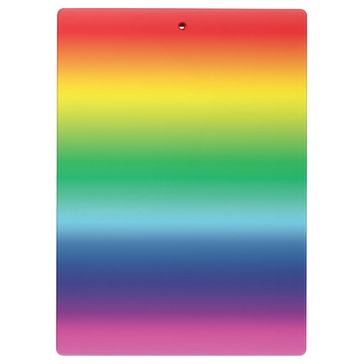 Fahnen-Farben für Regenbogen Klemmbrett (Rückseite)