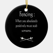 Fahnen, wenn Sie absolut positiv zu stolpern Keramik Ornament (Vorne)