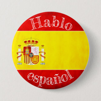 Fahnenbadge Hablo Español Button