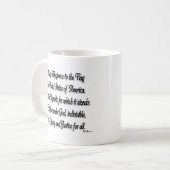 Fahneneid Kaffeetasse (Vorderseite Links)